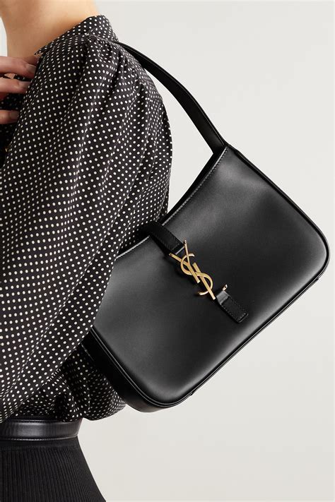 ysl bag leather|YSL shoulder bag black.